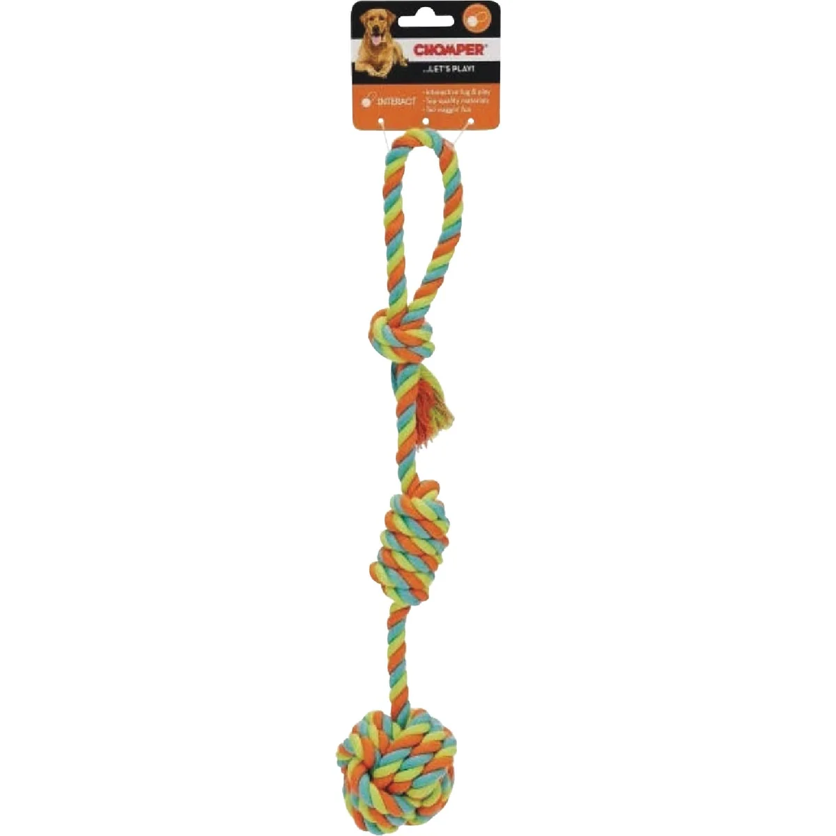 Easy-to-Use Boss Pet Chomper Rope Fist Tug Dog Toy Premium