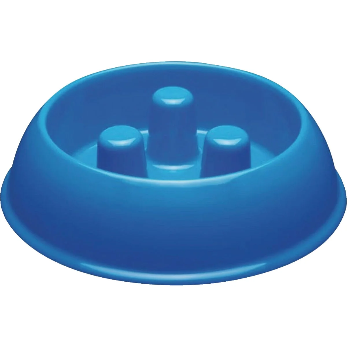 Exceptional Boss Pet Pro Select 40 Oz. Blue Plastic Slow Feeder Bowl Versatile