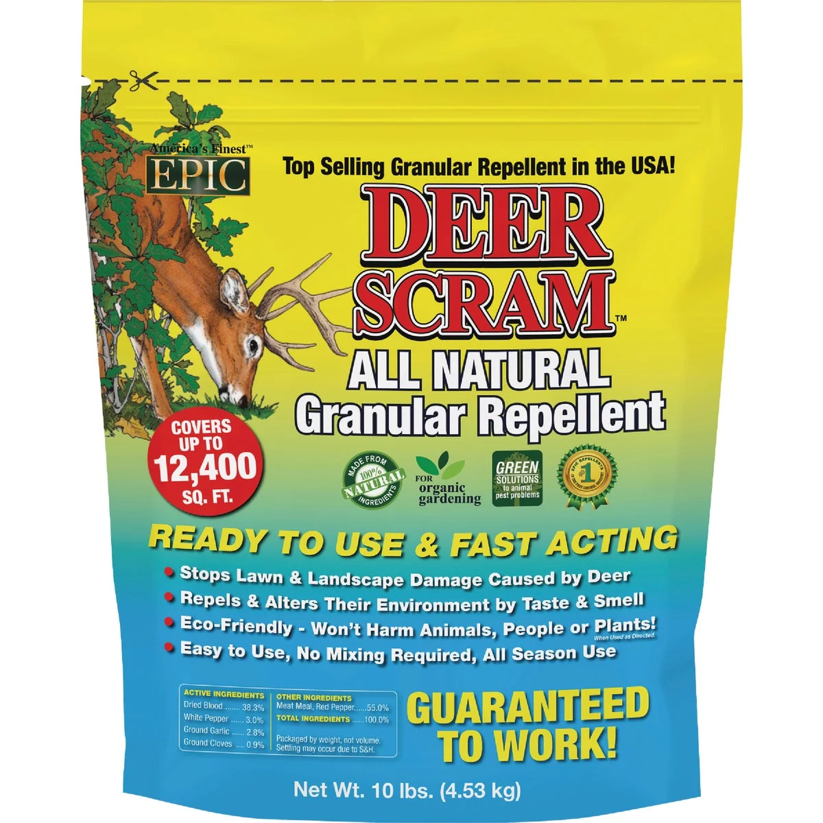 Authentic Deer Scram 10 Lb. Deer Repellent High-End