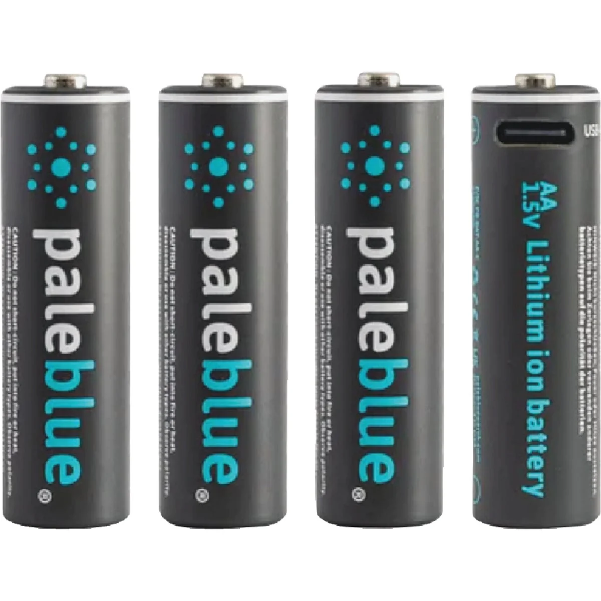 Superior Paleblue AA Lithium-Ion Rechargeable Battery 4-Pack Enhanced