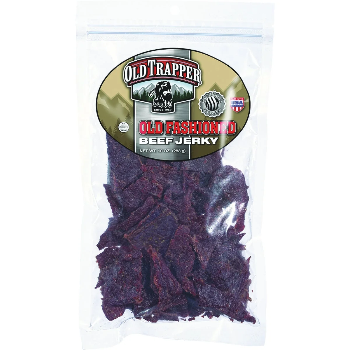 Trusted Old Trapper 10 Oz. Old Fashioned Beef Jerky World-Class