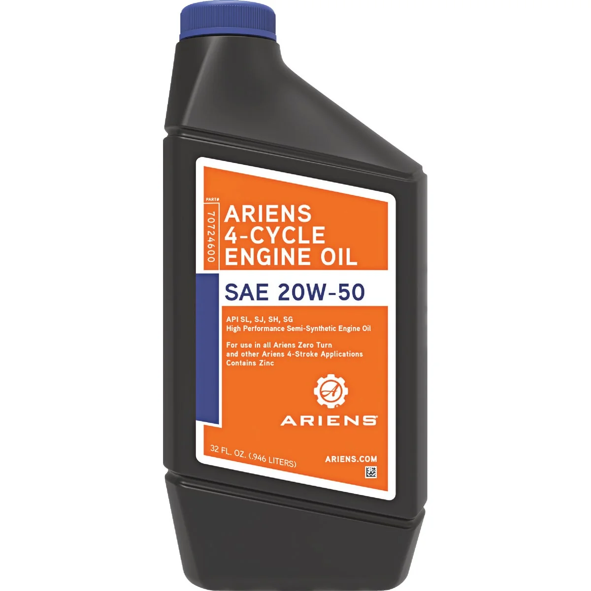 Green Ariens 32 Oz. 20W50 Synthetic Blend Oil Exclusive