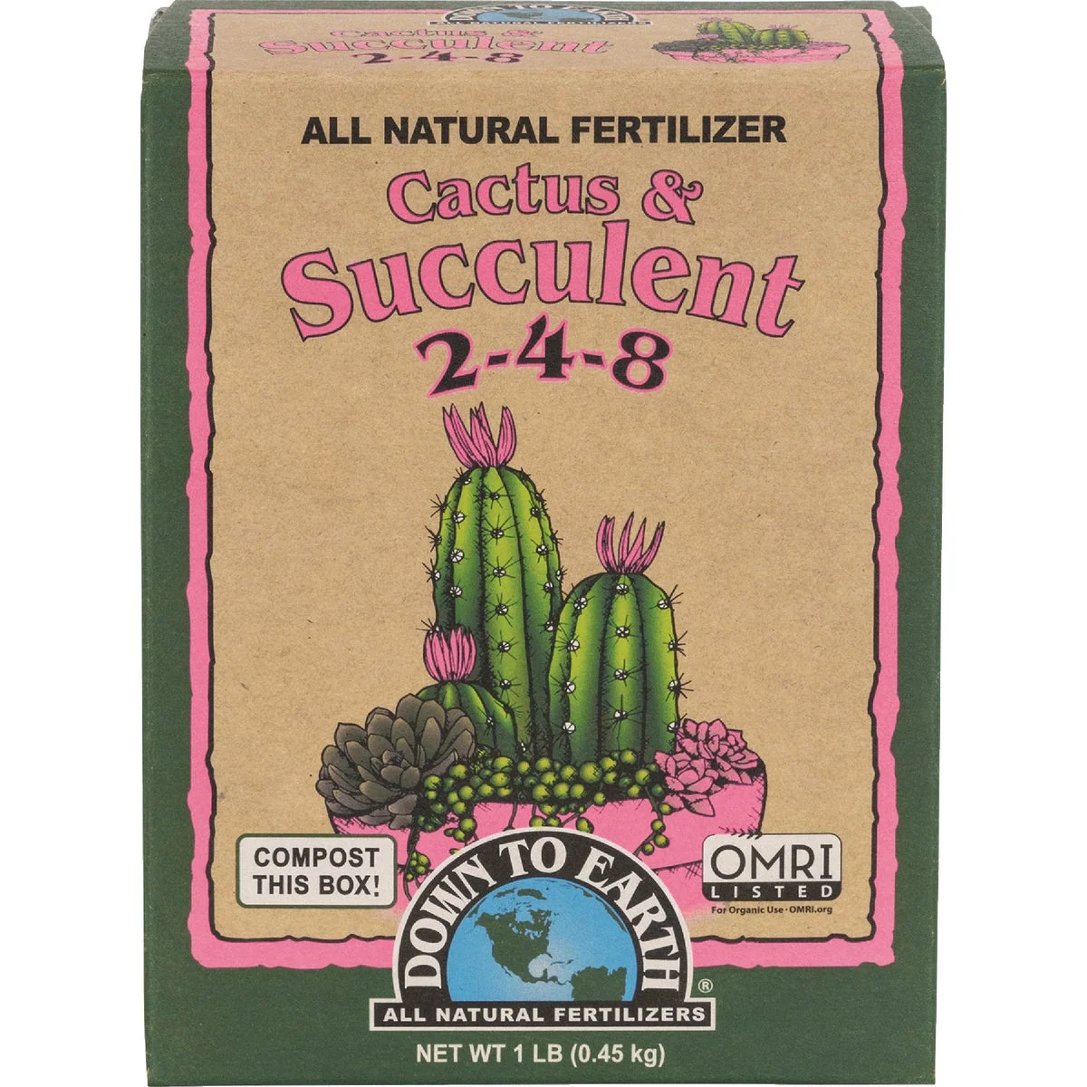 Premium Down To Earth 1 Lb. 2-4-8 Cactus Mix Dependable
