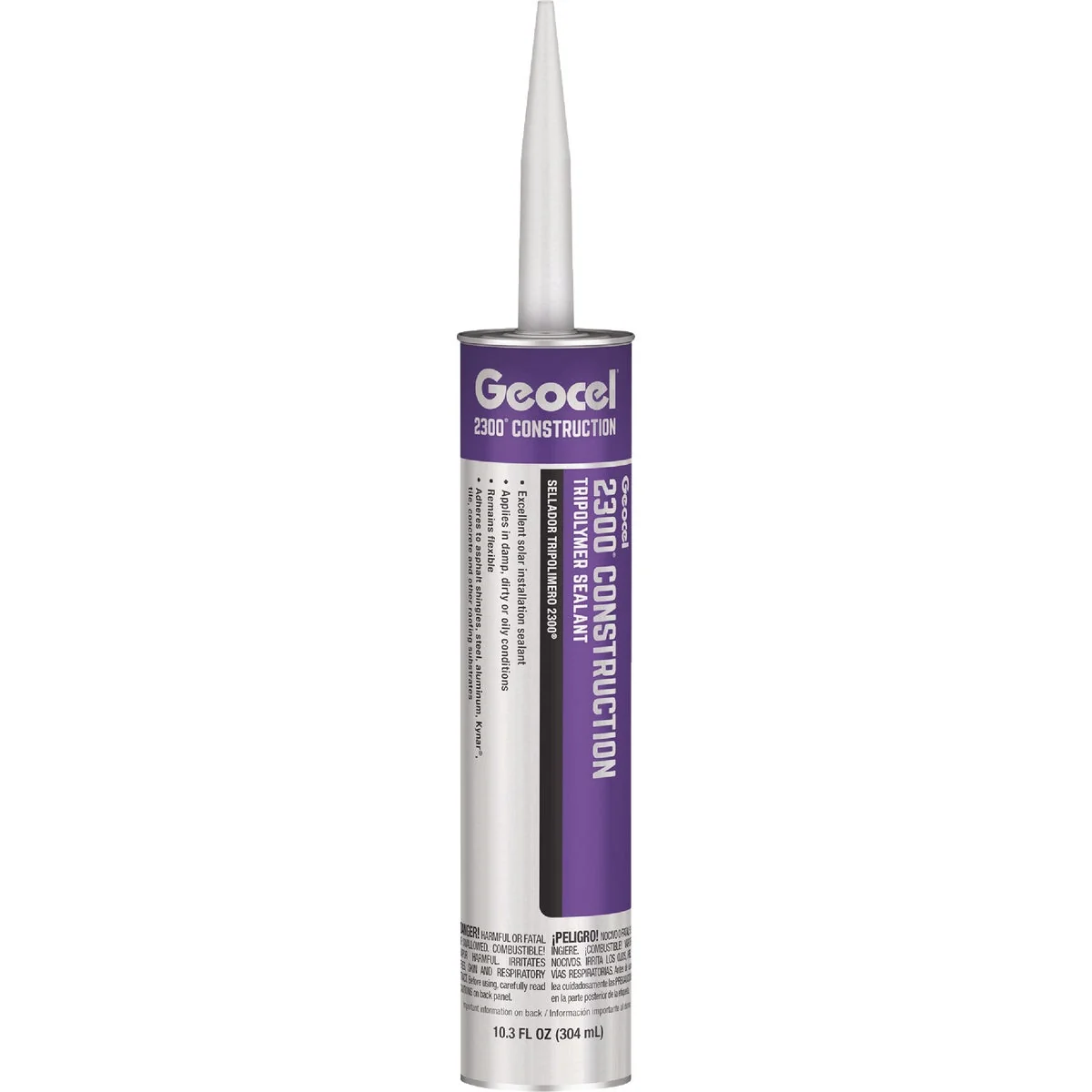 Professional Geocel 2300 10.3 Oz. Gray Construction Tripolymer Sealant Functional