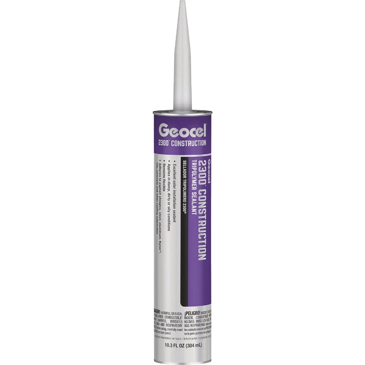 Verified Geocel 2300 10.3 Oz. Clear Construction Tripolymer Sealant Detailed
