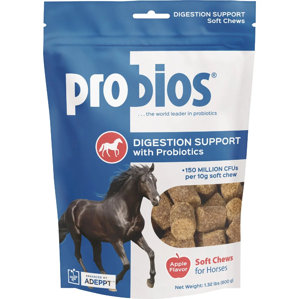 Unique Probios 1.32 Lb. Apple Digestion Support Horse Chews Smooth