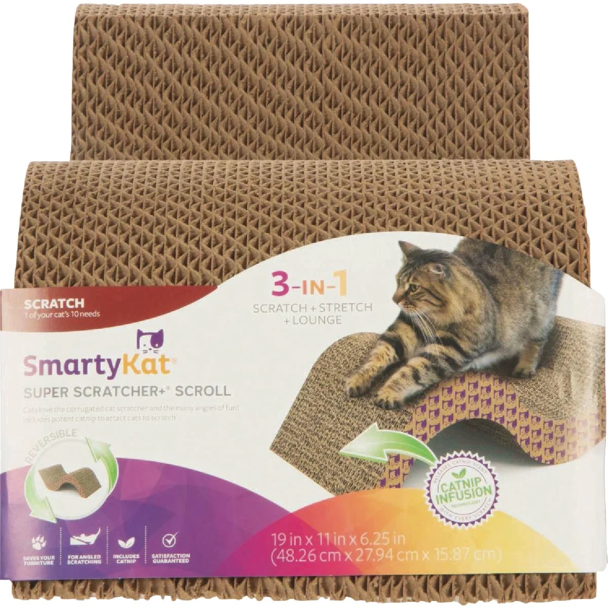 Flexible SmartyKat Super Scratcher Scroll Cat Scratcher Exclusive