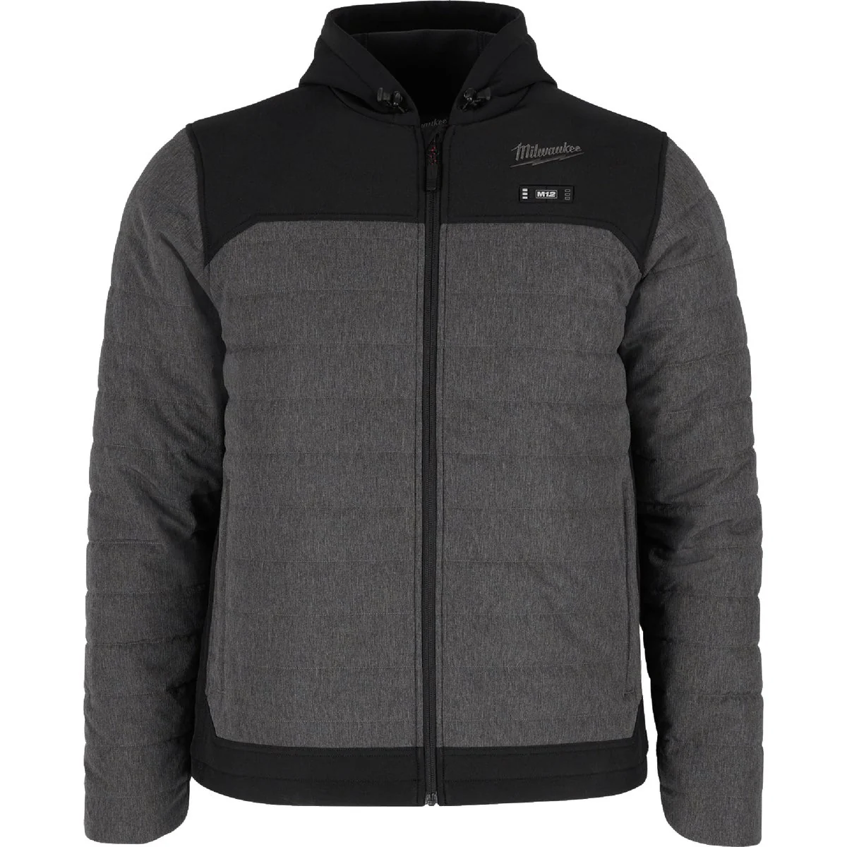 Top-Quality Milwaukee M12 AXIS Men's Gray Cordless Heated Jacket 2XL Recyclable