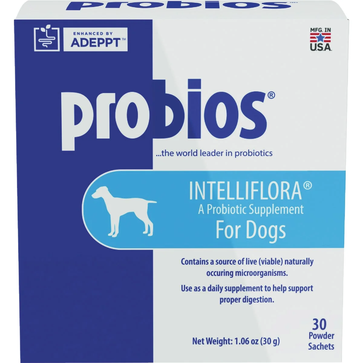 Superior Probios Intelliflora Probiotic Dog Supplement 30-Count Powerful