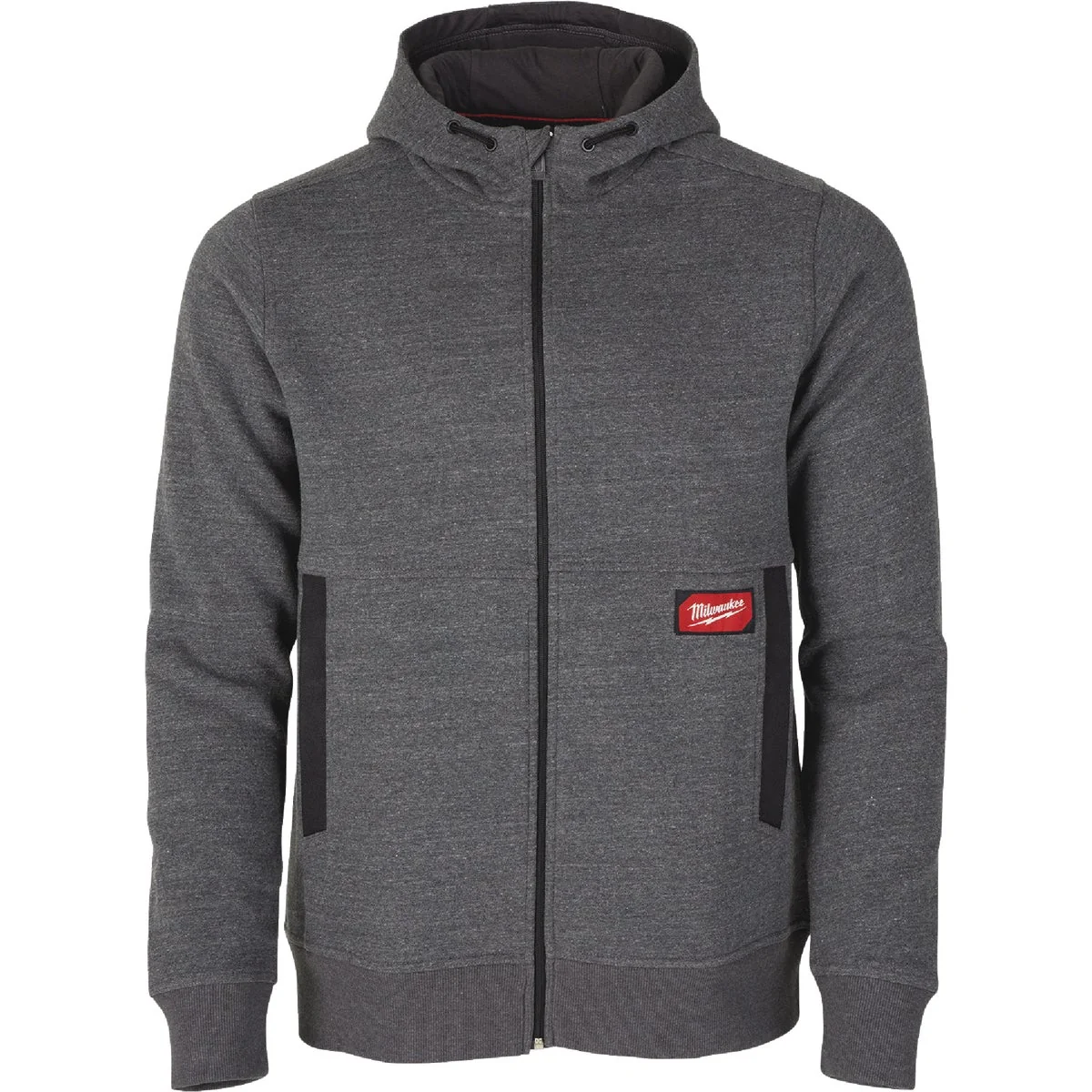 Clean Milwaukee GRIDIRON Men's Medium Gray Full-Zip Hoodie Smooth