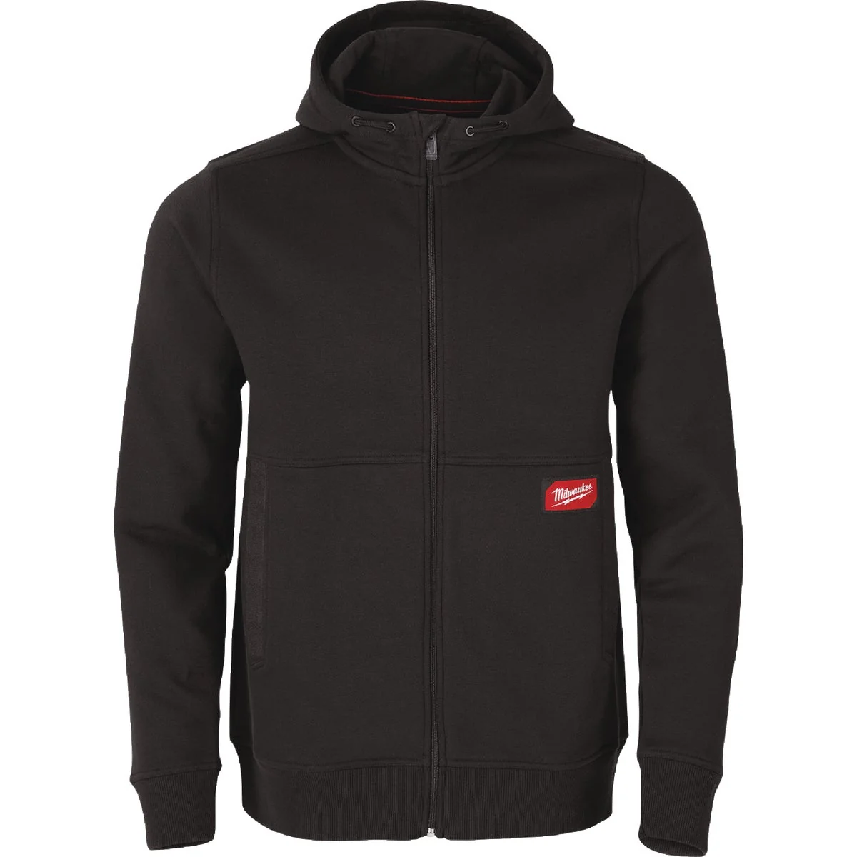 Expertly Made Milwaukee GRIDIRON Men's Medium Black Full-Zip Hoodie Lightweight