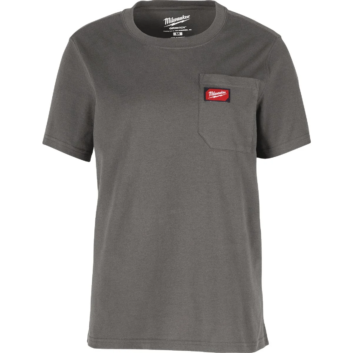 Exclusive Milwaukee GridIron Women's Small Gray Short Sleeve Pocket T-Shirt Soft