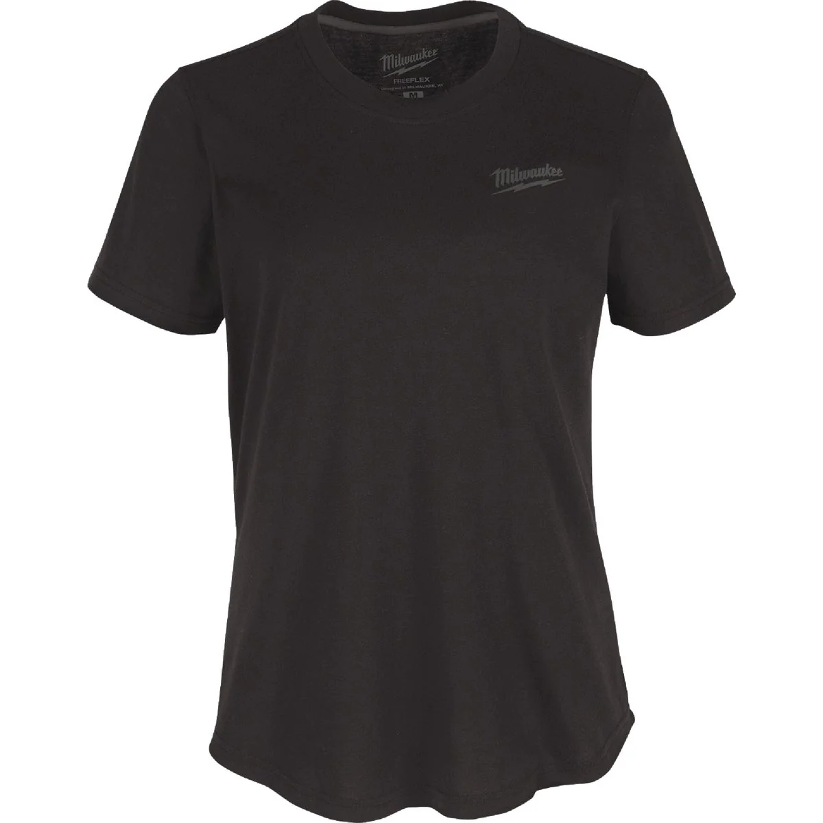 Clean Milwaukee FLEX Women's XL Black Short Sleeve Hybrid T-Shirt Selected