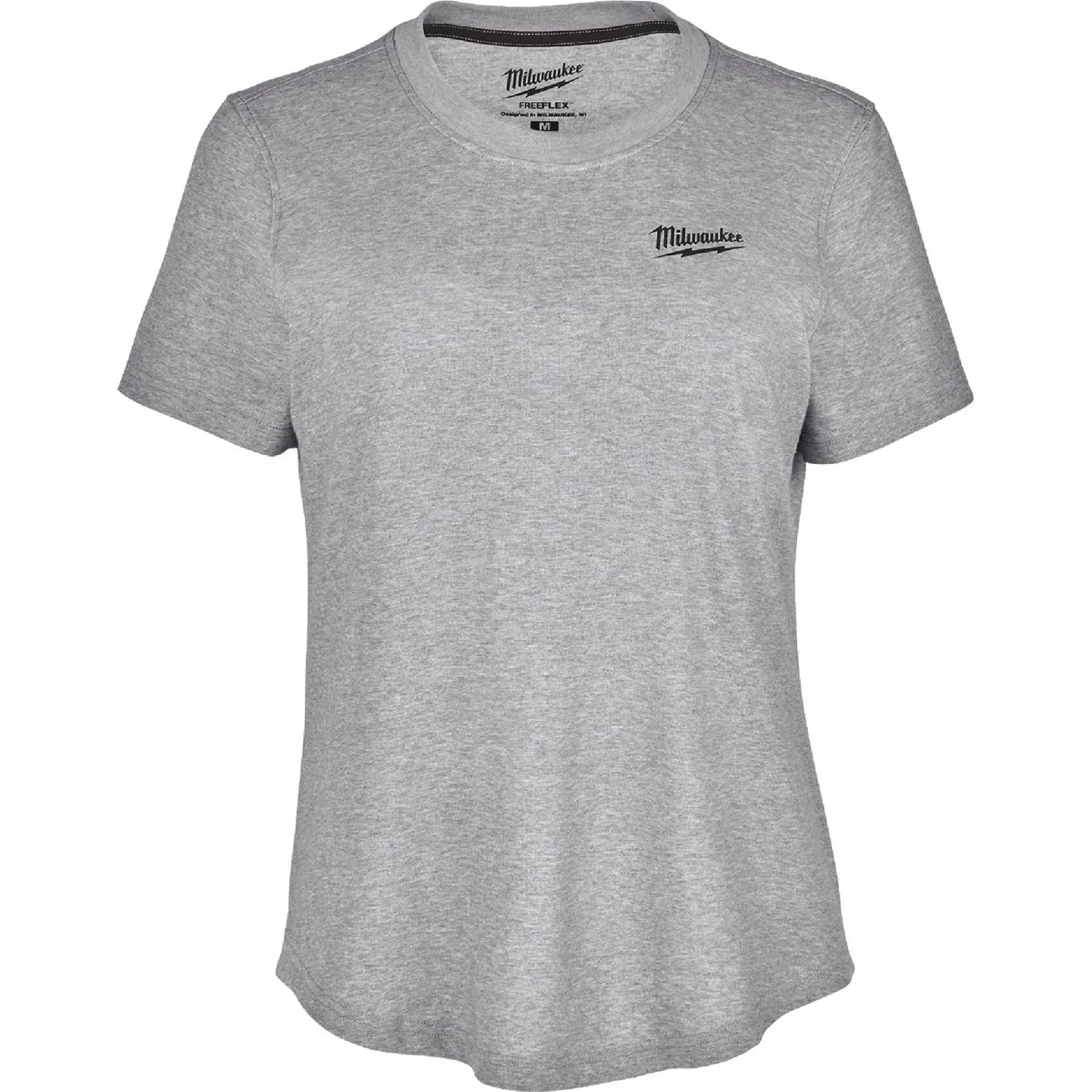 High-End Milwaukee FLEX Women's Medium Gray Short Sleeve Hybrid T-Shirt Authentic