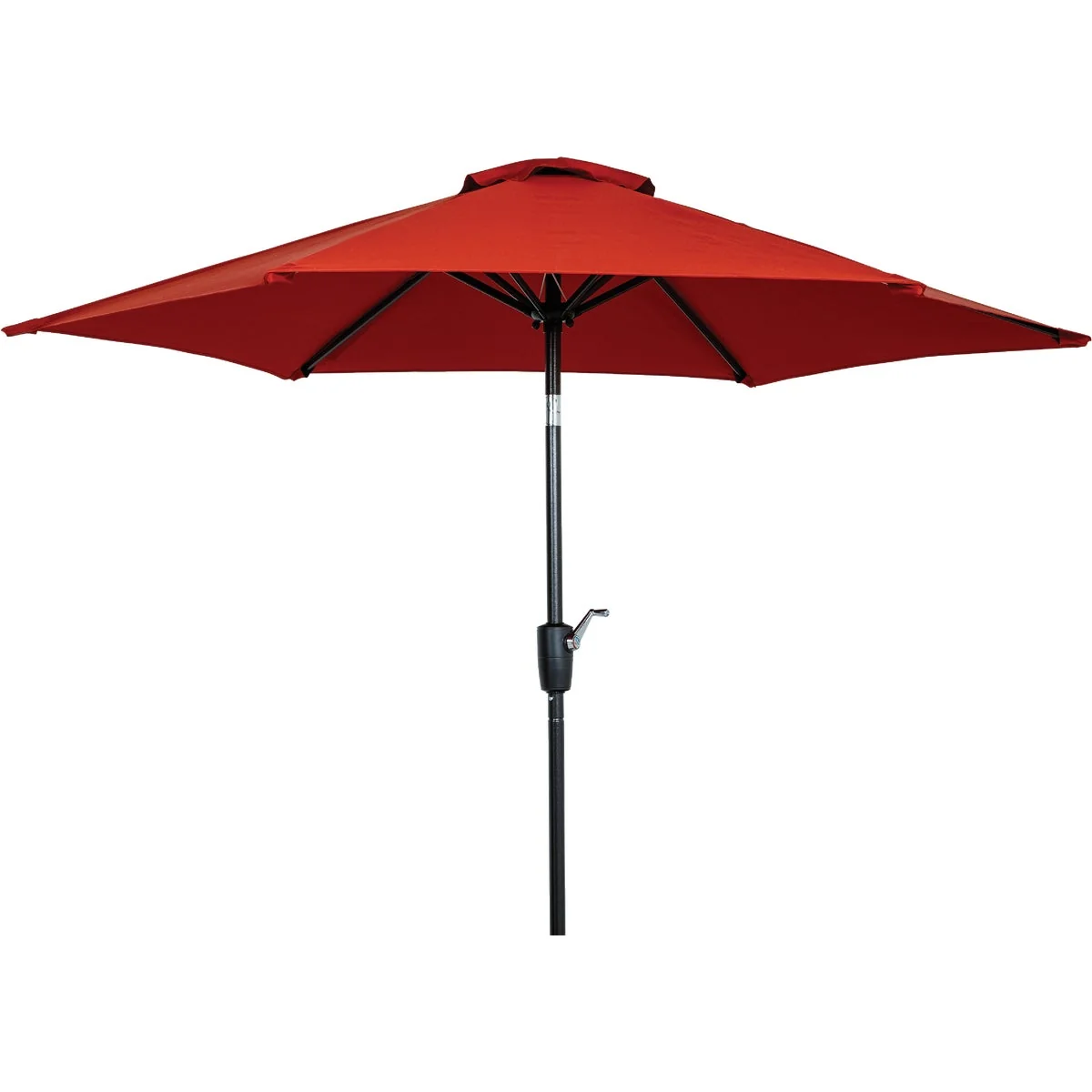 Responsible Outdoor Expressions 7.5 Ft. Aluminum Tilt Crank Gray Patio Umbrella Relaxed