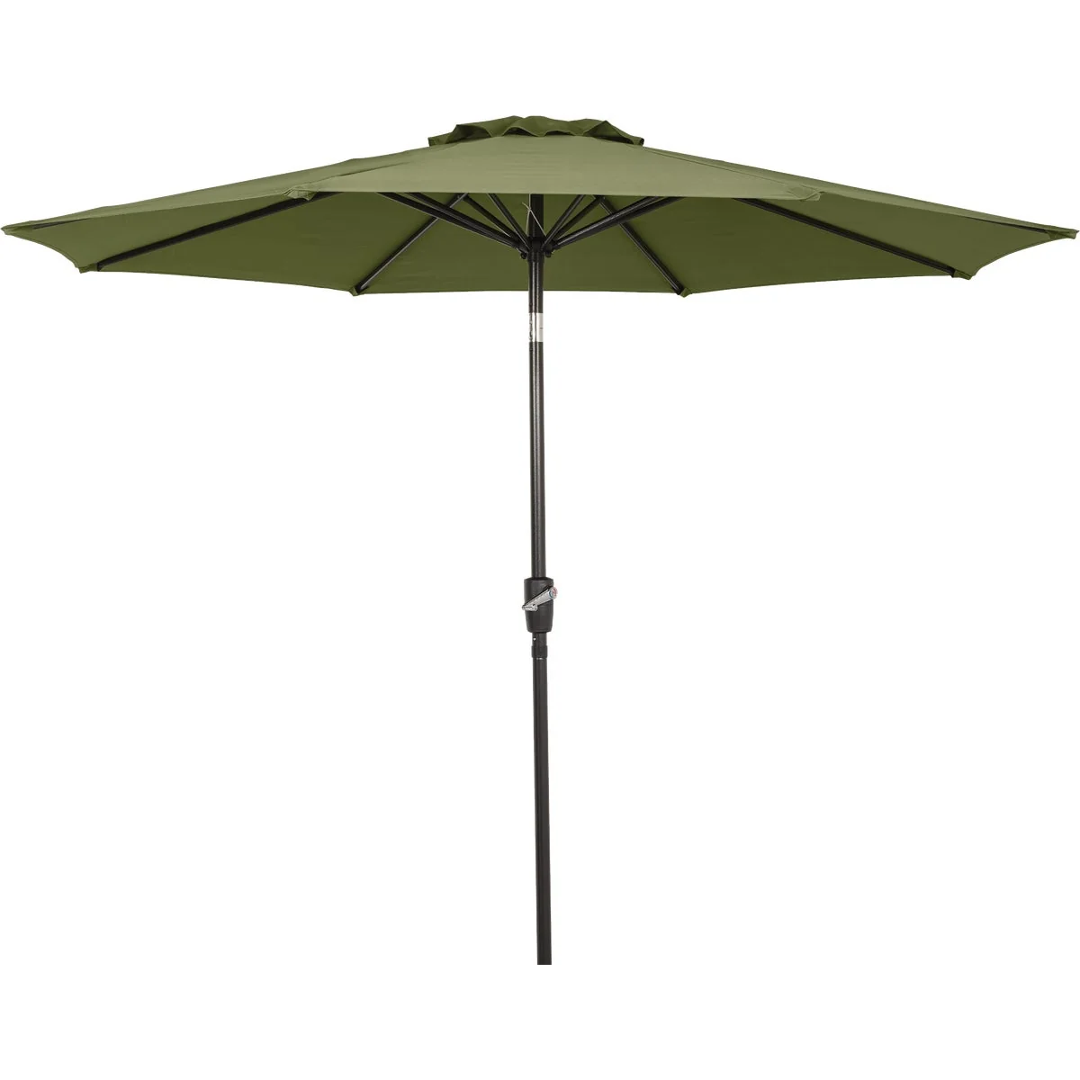 Functional Outdoor Expressions 9 Ft. Aluminum Tilt Crank Heather Blue Patio Umbrella High-Grade