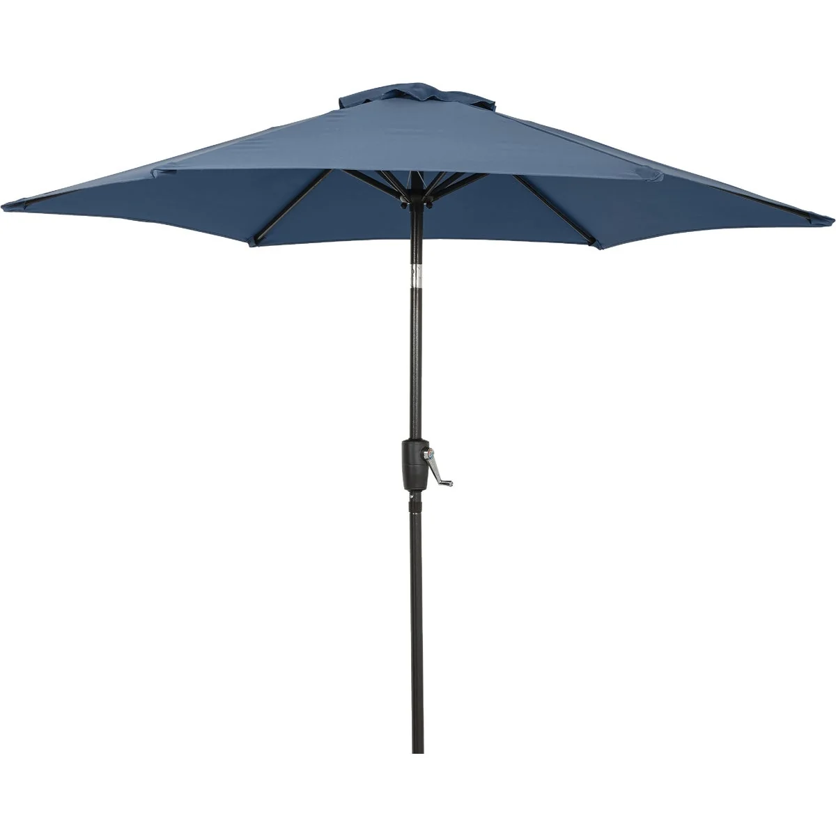 Breathable Outdoor Expressions 7.5 Ft. Aluminum Tilt Crank Heather Blue Patio Umbrella Luxury