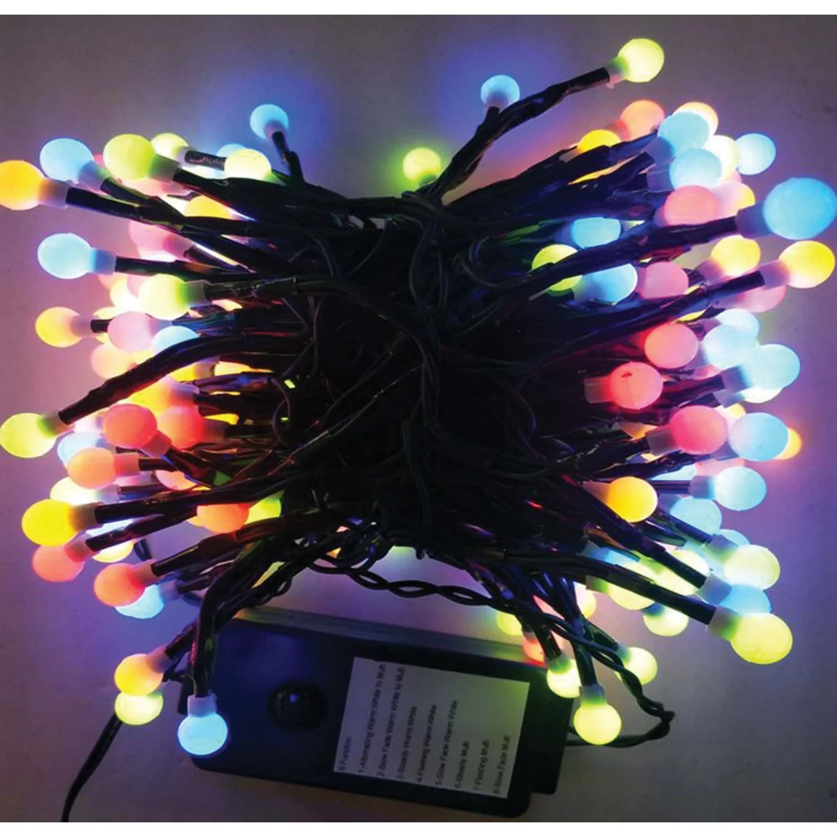 Original Design J Hofert Warm White Multi 200-Bulb G10 LED Cluster Light Set Pure