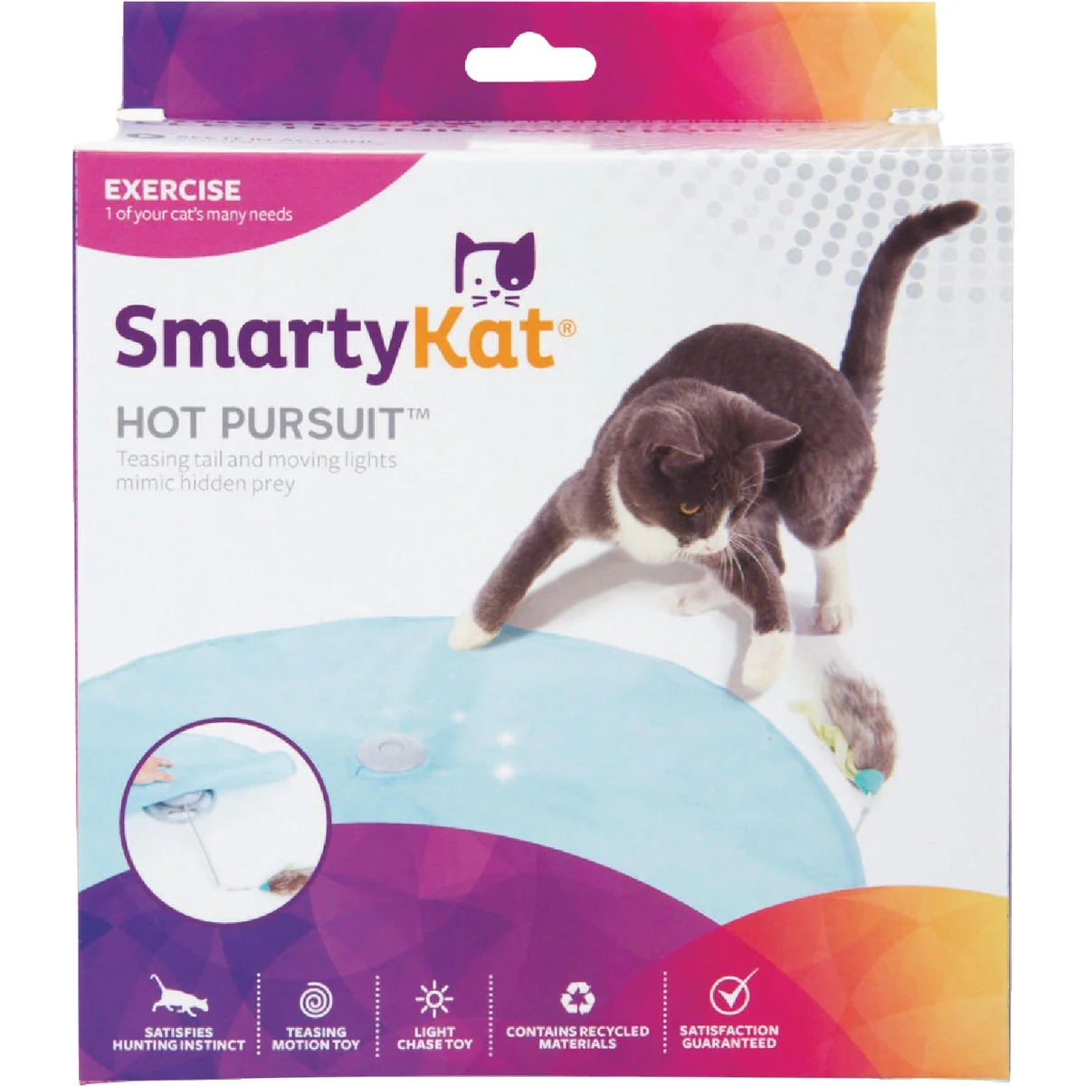 Original Design SmartyKat Hot Pursuit Electronic Concealed Motion Electronic Motion Cat Toy Lightweight