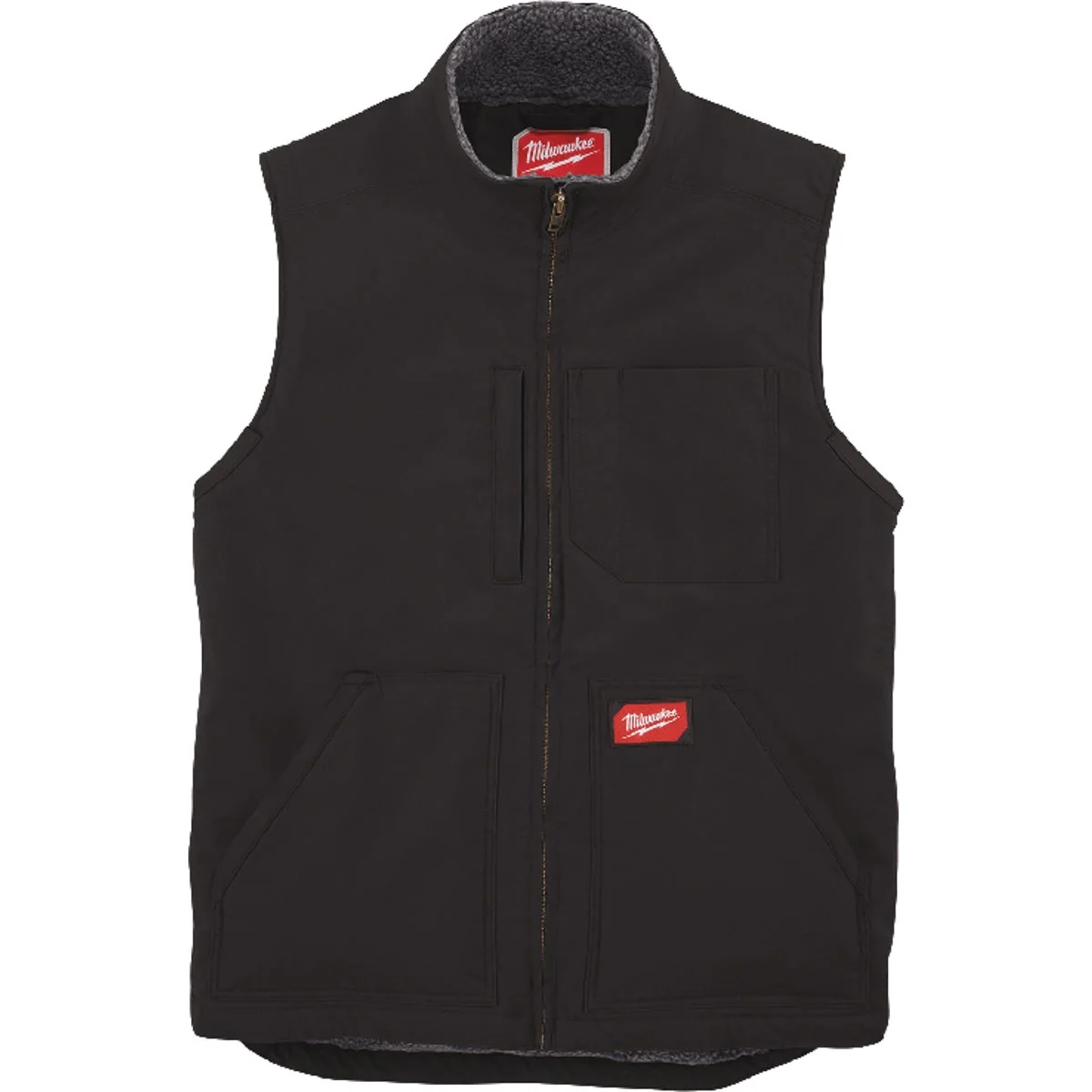 Responsible Milwaukee GRIDIRON XL Black Sherpa-Lined Vest Reliable