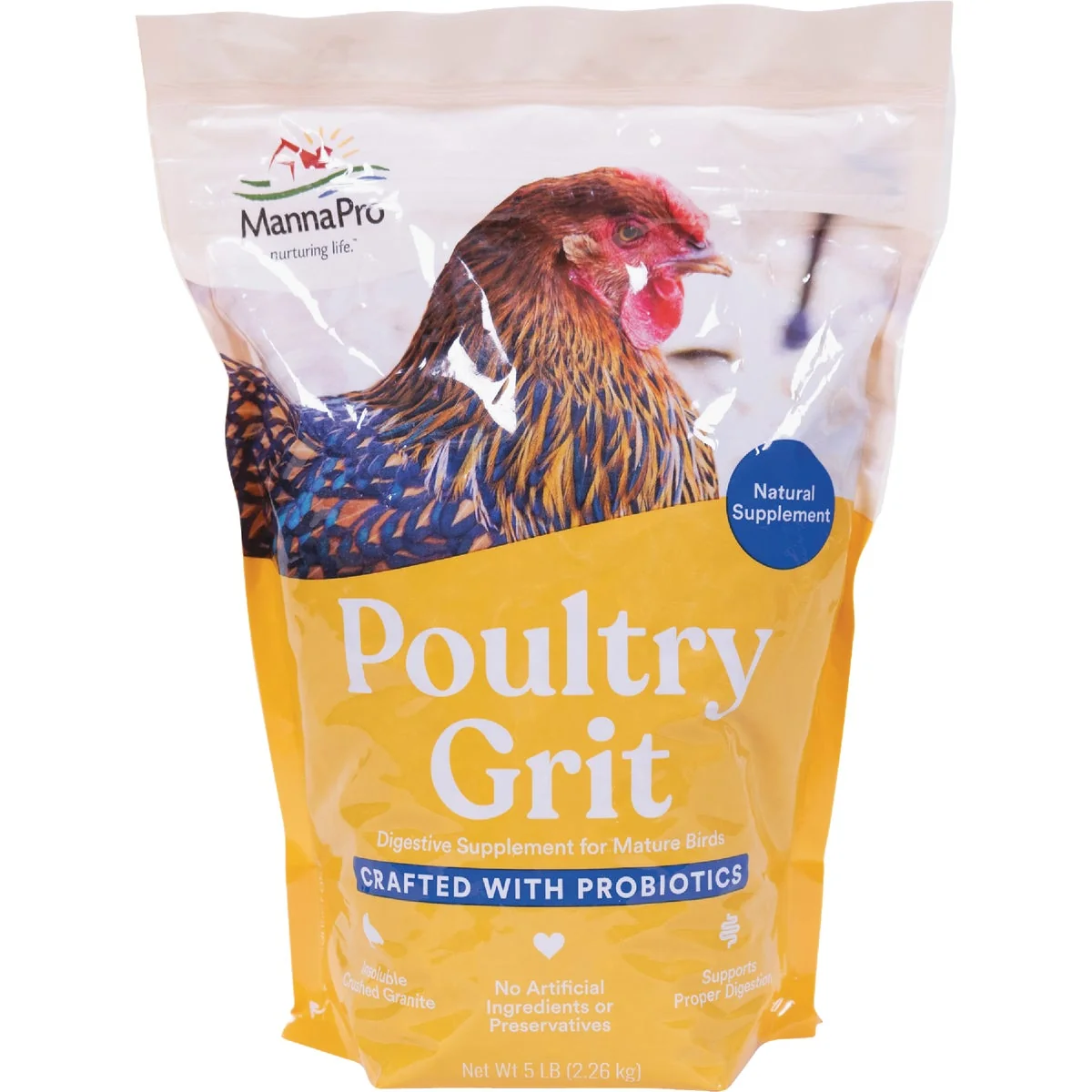 Breathable Manna Pro Poultry Grit 5 Lb. Poultry Supplement Proven