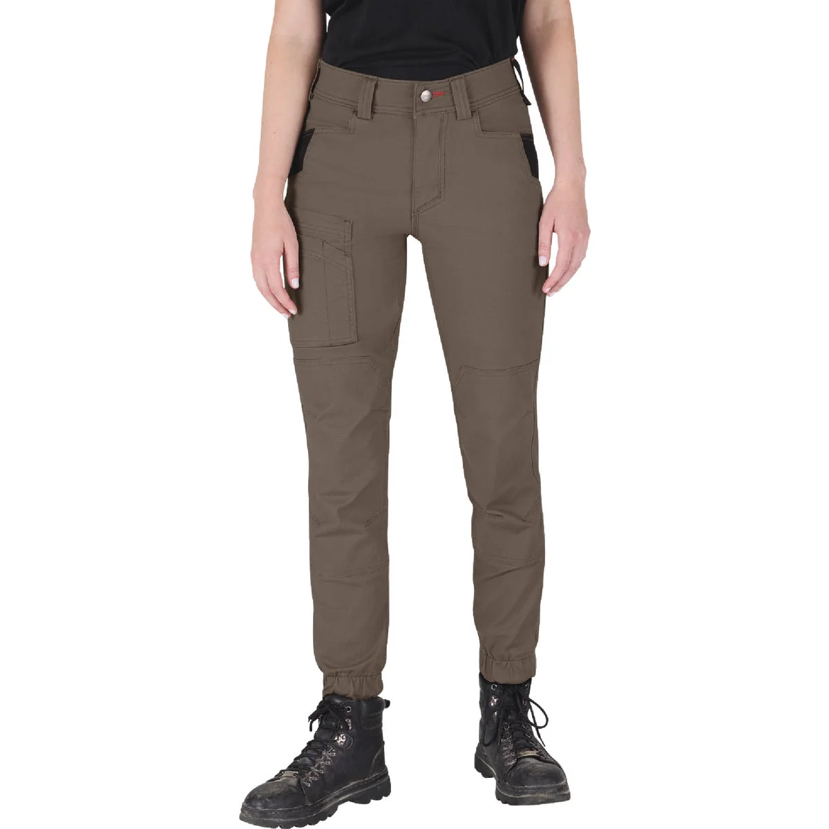 Crafted Milwaukee GRIDIRON Womn's 4 Brown Double Knee Jogger Pants Convenient