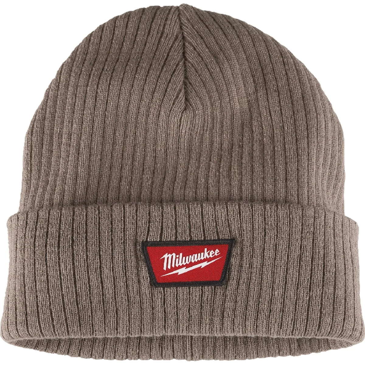 Lightweight Milwaukee Brown Cuffed Beanie Rib-Knit Acrylic Sock Cap Pure