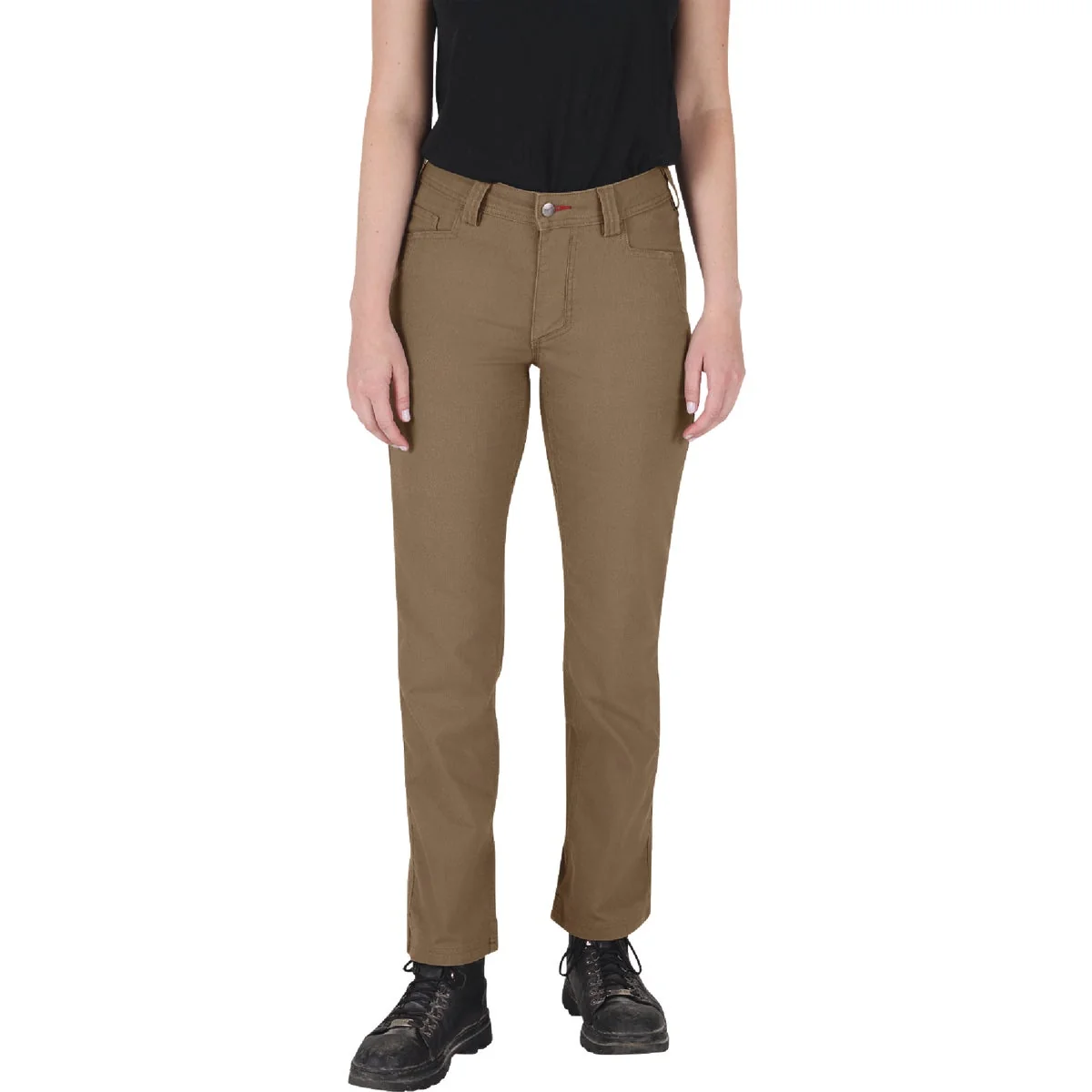Expertly Made Milwaukee Women's 12 Regular Khaki Work Pants Excellent