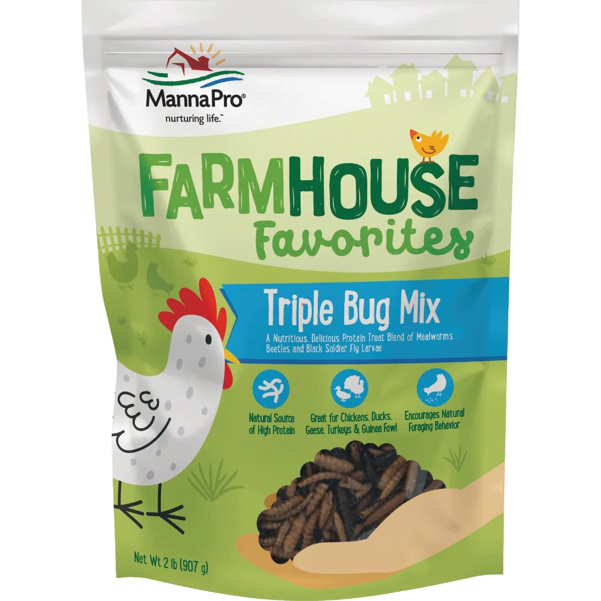 User-Friendly Manna Pro Farmhouse Favorites 2 Lb. Triple Bug Mix Professional