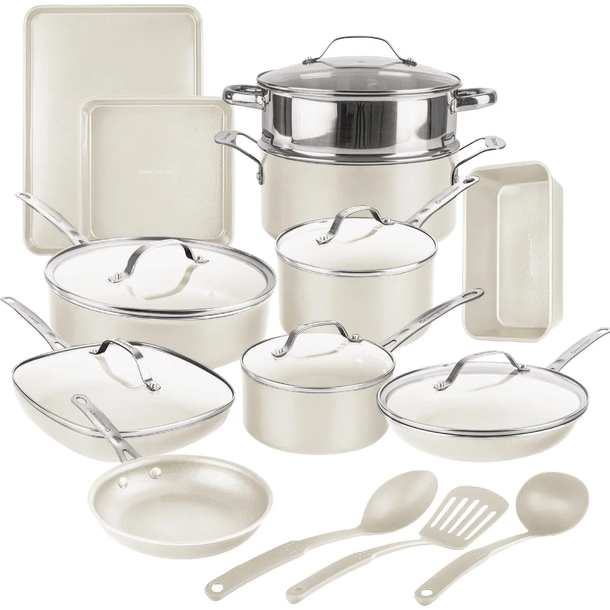 Specialty Gotham Steel Natural Collection Cookware Bakeware Set 20-Piece Dependable