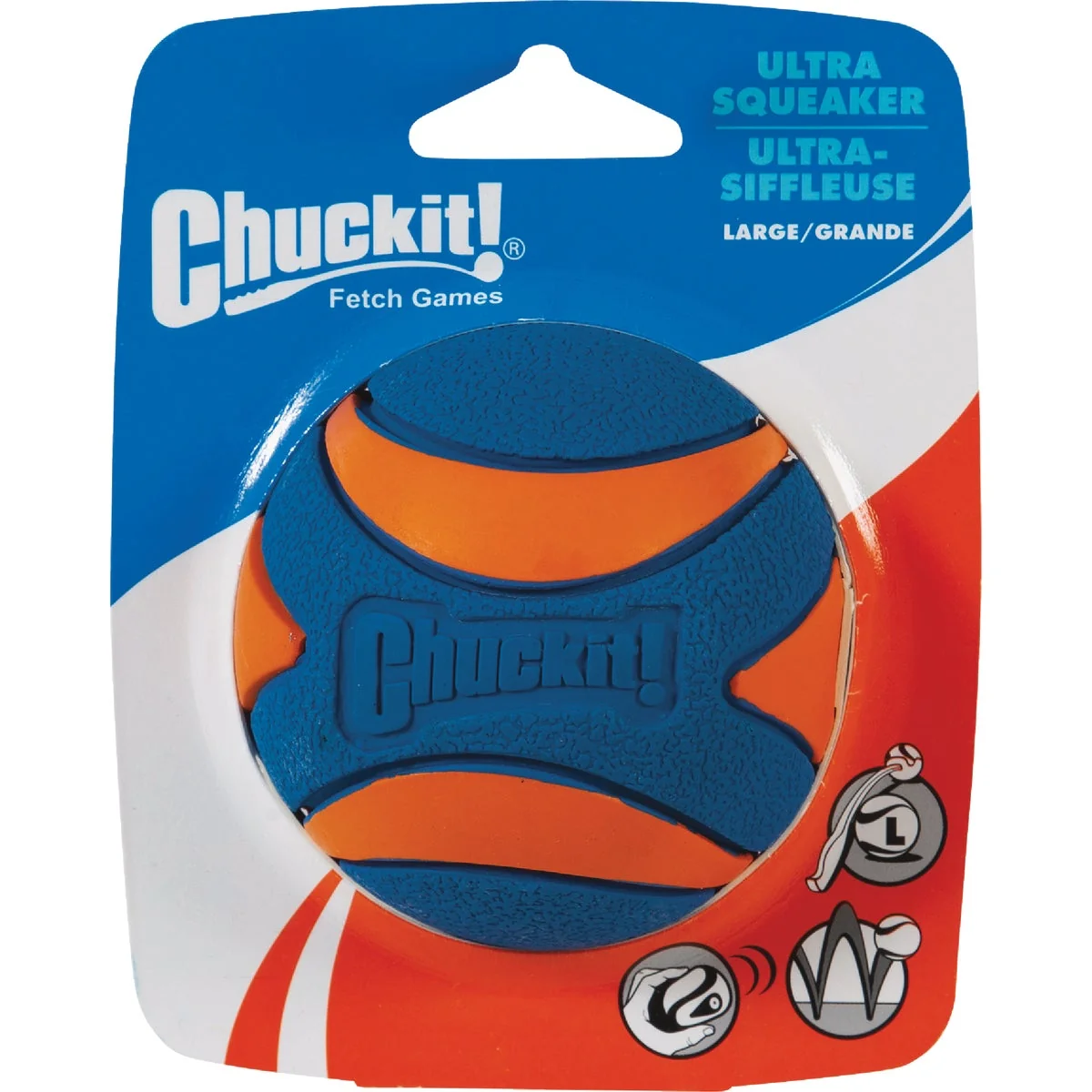 Long-Lasting Chuckit Large Ultra Squeaker Dog Ball Efficient