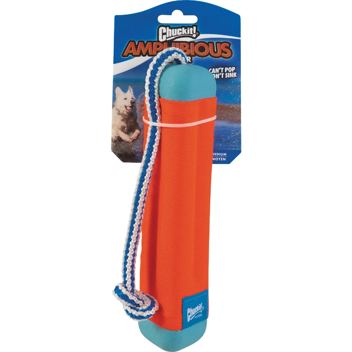 Fast Chuckit Medium Amphibious Bumper Dog Toy Lightweight