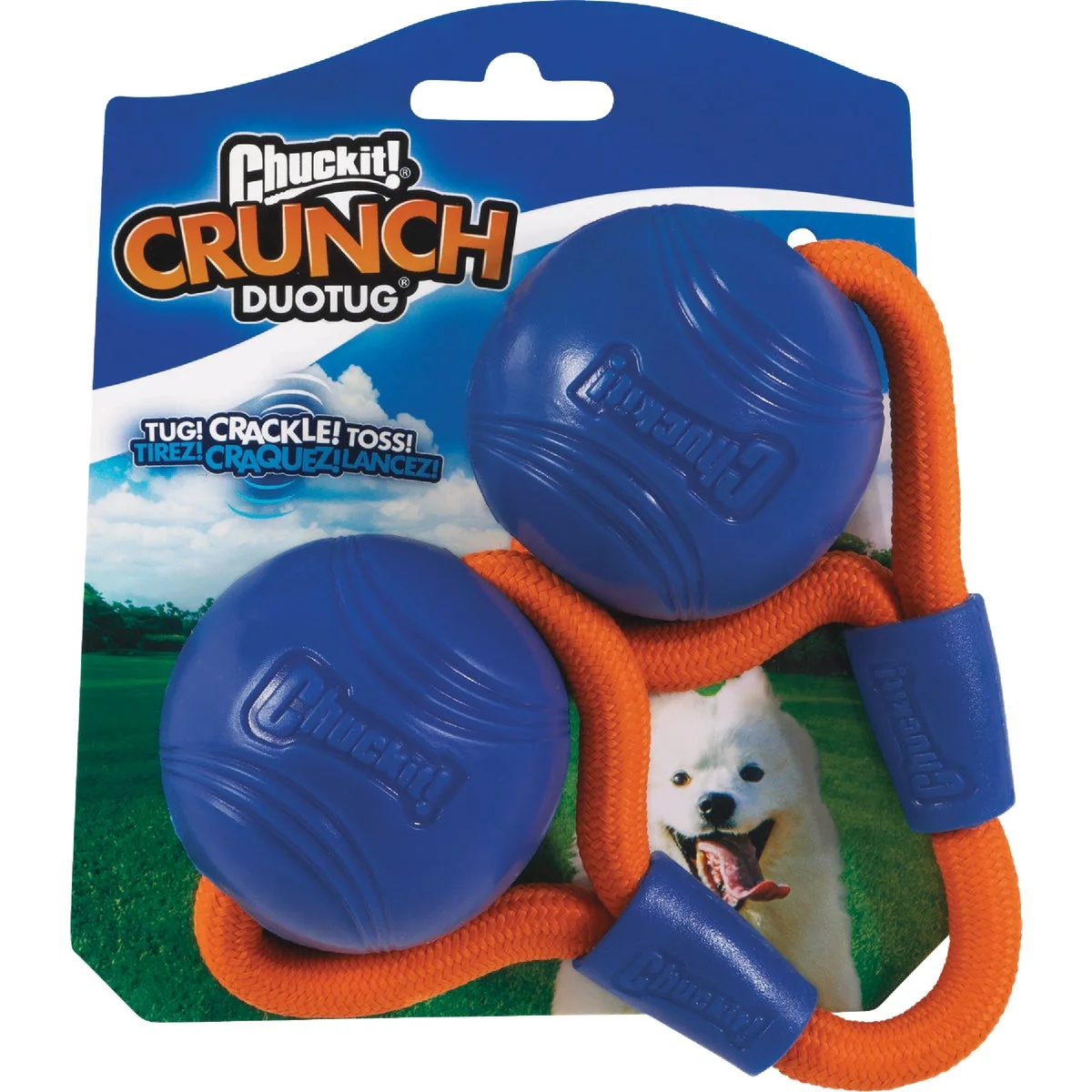 Premium Chuckit Crunch DuoTug Dog Toy Enhanced