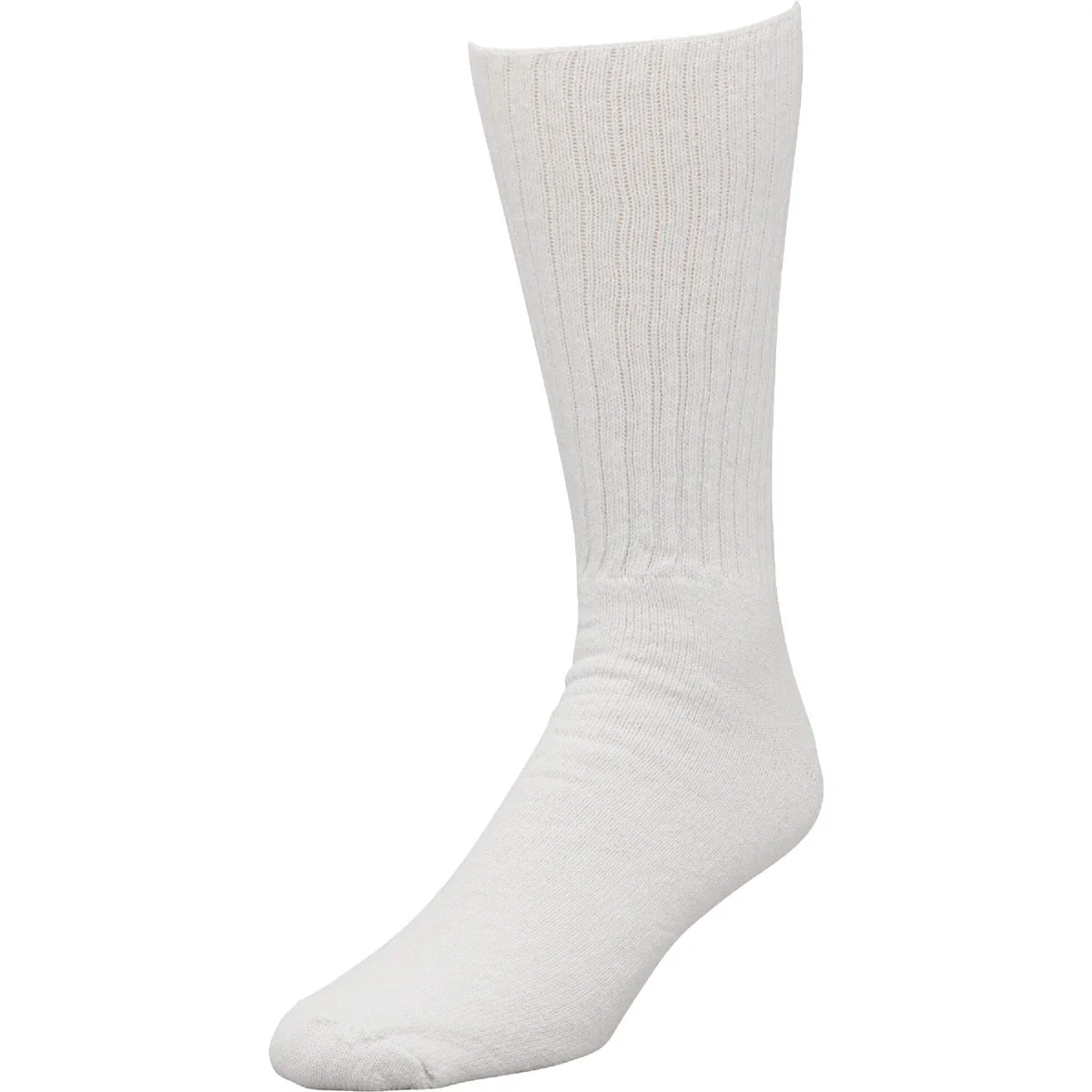 Original Design Railroad Sock King Size White Crew Sock 2-Pack Innovative