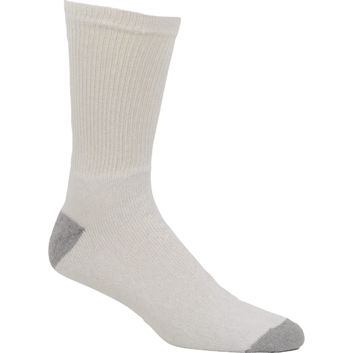 World-Class Railroad Sock Bakers Dozen Men's White Crew Sock 13-Pack Top-Quality