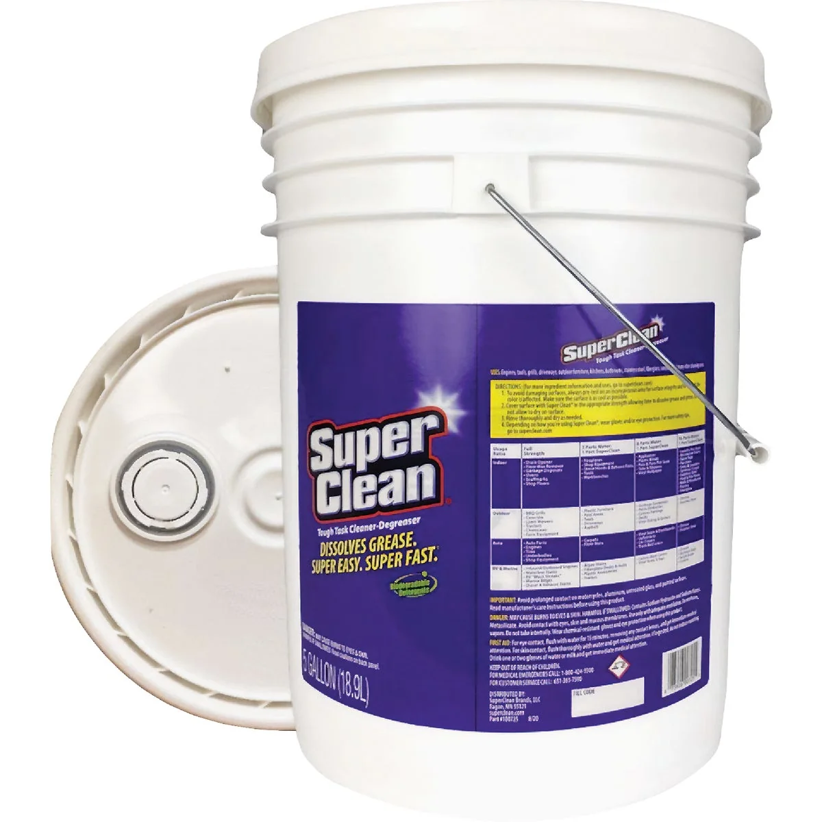 Lightweight Super Clean 5 Gal. Liquid Degreaser Solid