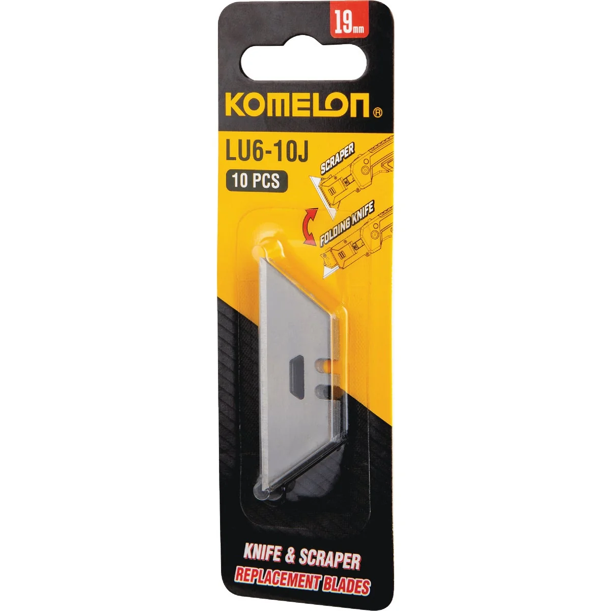 Luxury Komelon Utility Scraper Knife Blades 10-Pack Recyclable