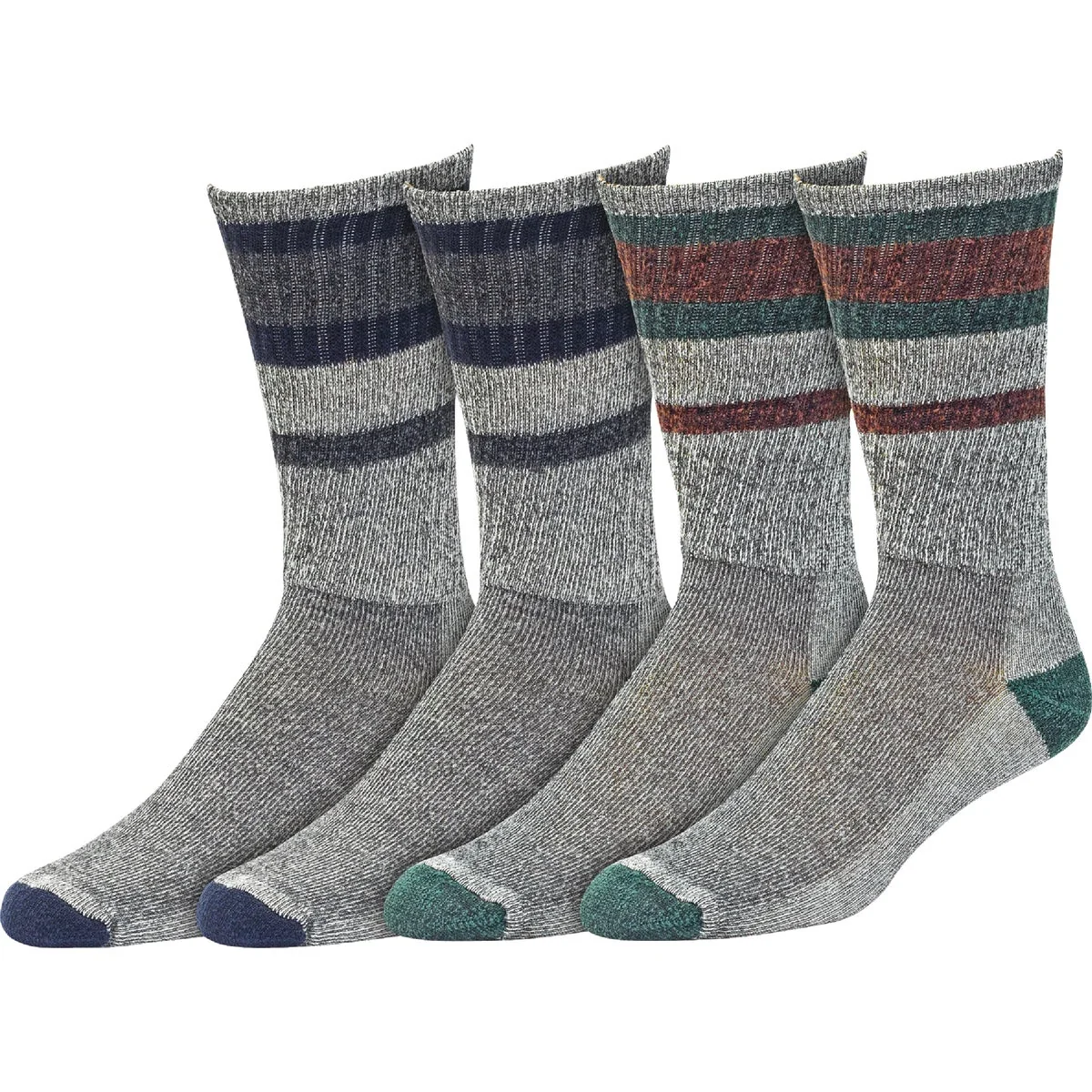 Carefully Designed Railroad Sock Men's Merino Wool Boot Crew Sock 6-Pack Versatile