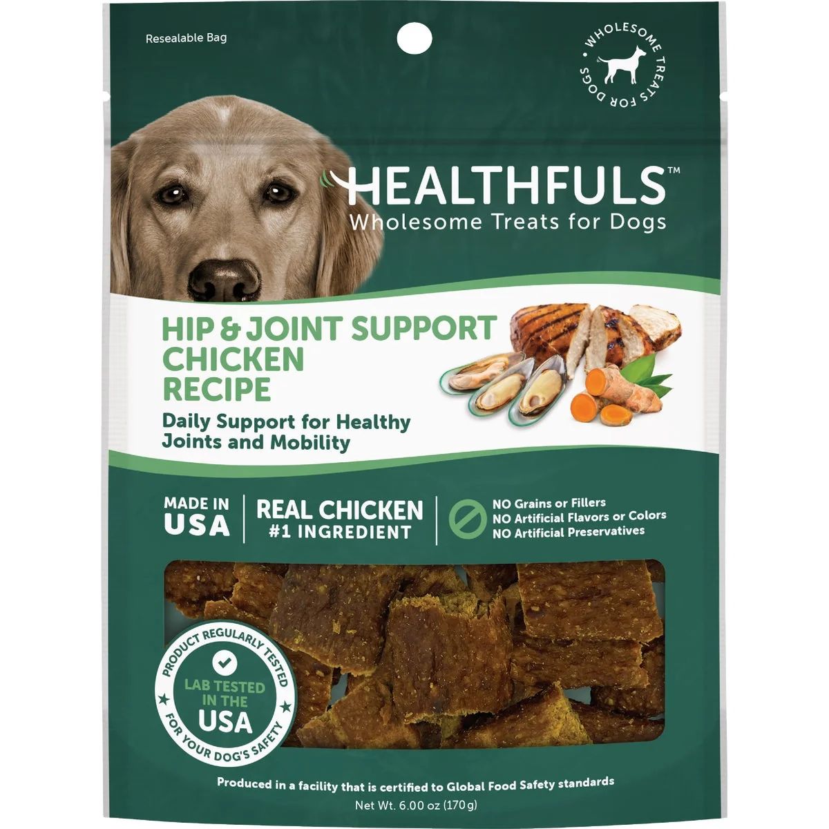 Secure Healthfuls Hip Joint Support Chicken Recipe Dog Treat 6 Oz. World-Class