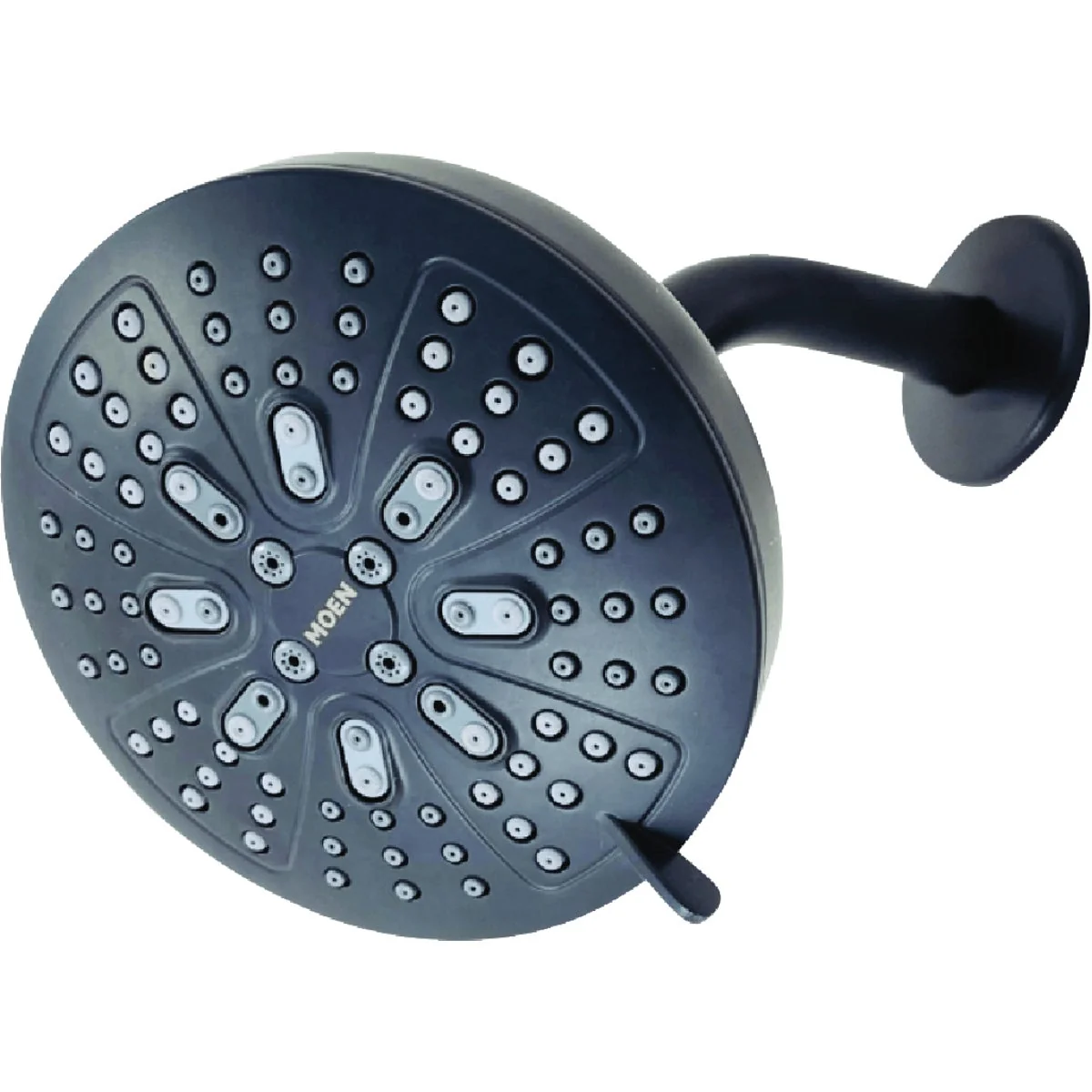 Exclusive Moen Hydro Energetix 8-Spray 1.75 GPM Fixed Shower Head Matte Black Pure