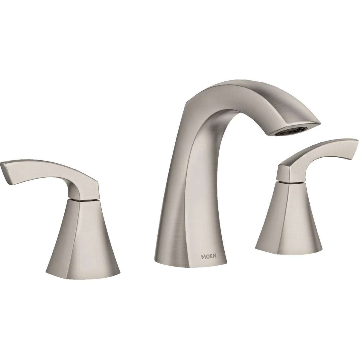 Authentic Moen Lindor 2-Handle Lever Widespread Bathroom Faucet Spot Resist Brushed Nickel Breathable