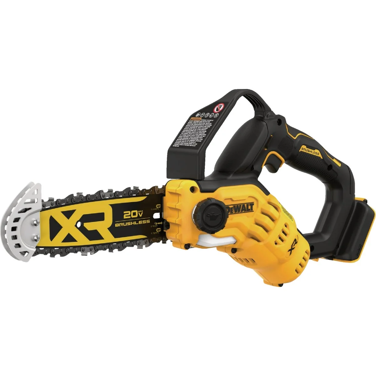 Stylish DEWALT 20V MAX Brushless 8 In. Cordless Pruning Chainsaw Tool Only Classic
