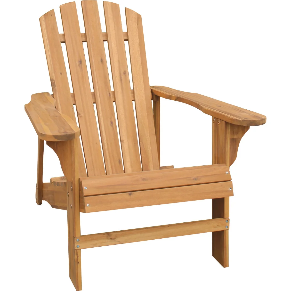 World-Class Leigh Country Natural Acacia Wood Adirondack Chair Fine Crafted
