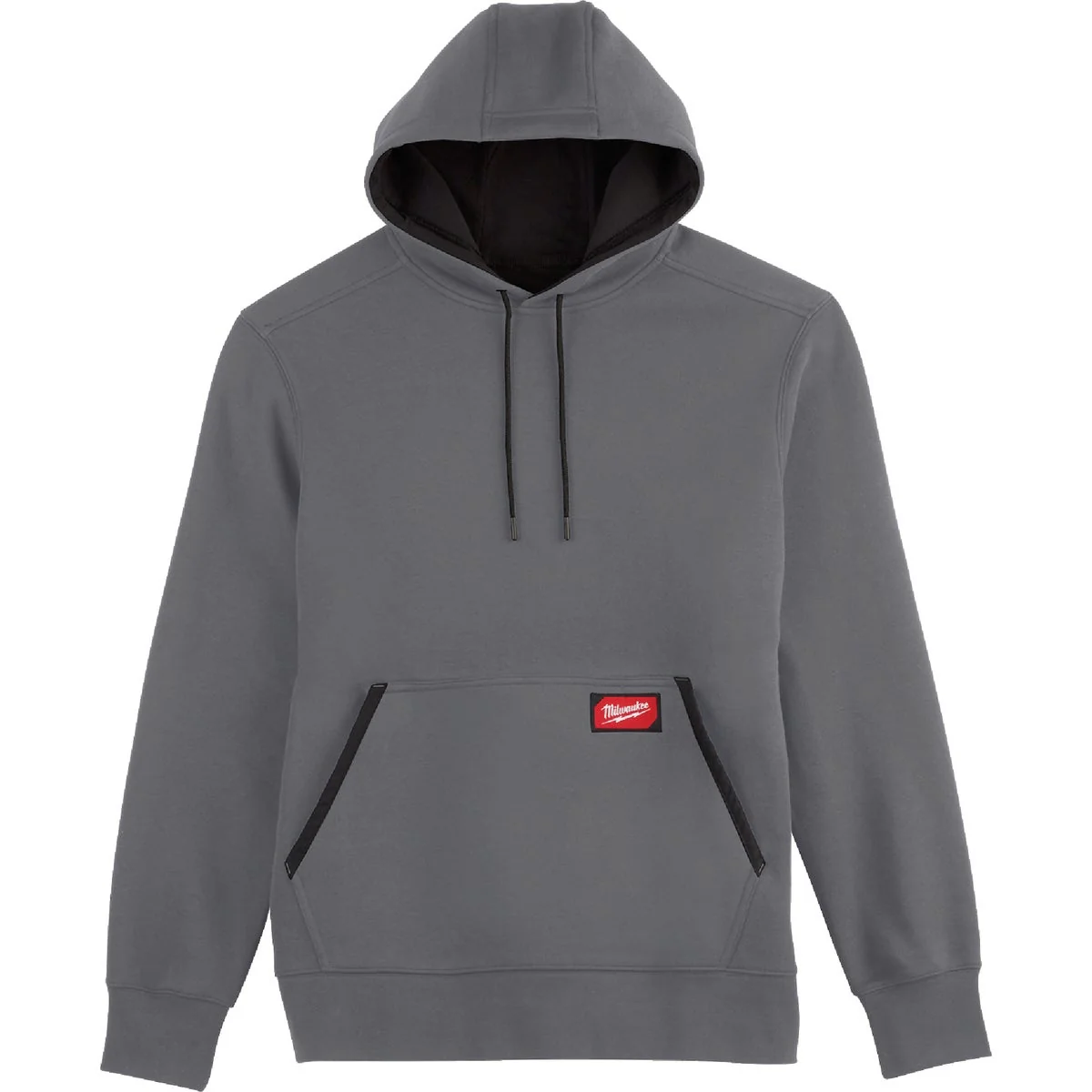 Smooth Milwaukee FLEX Large Gray Midweight Pullover Hooded Sweatshirt Casual
