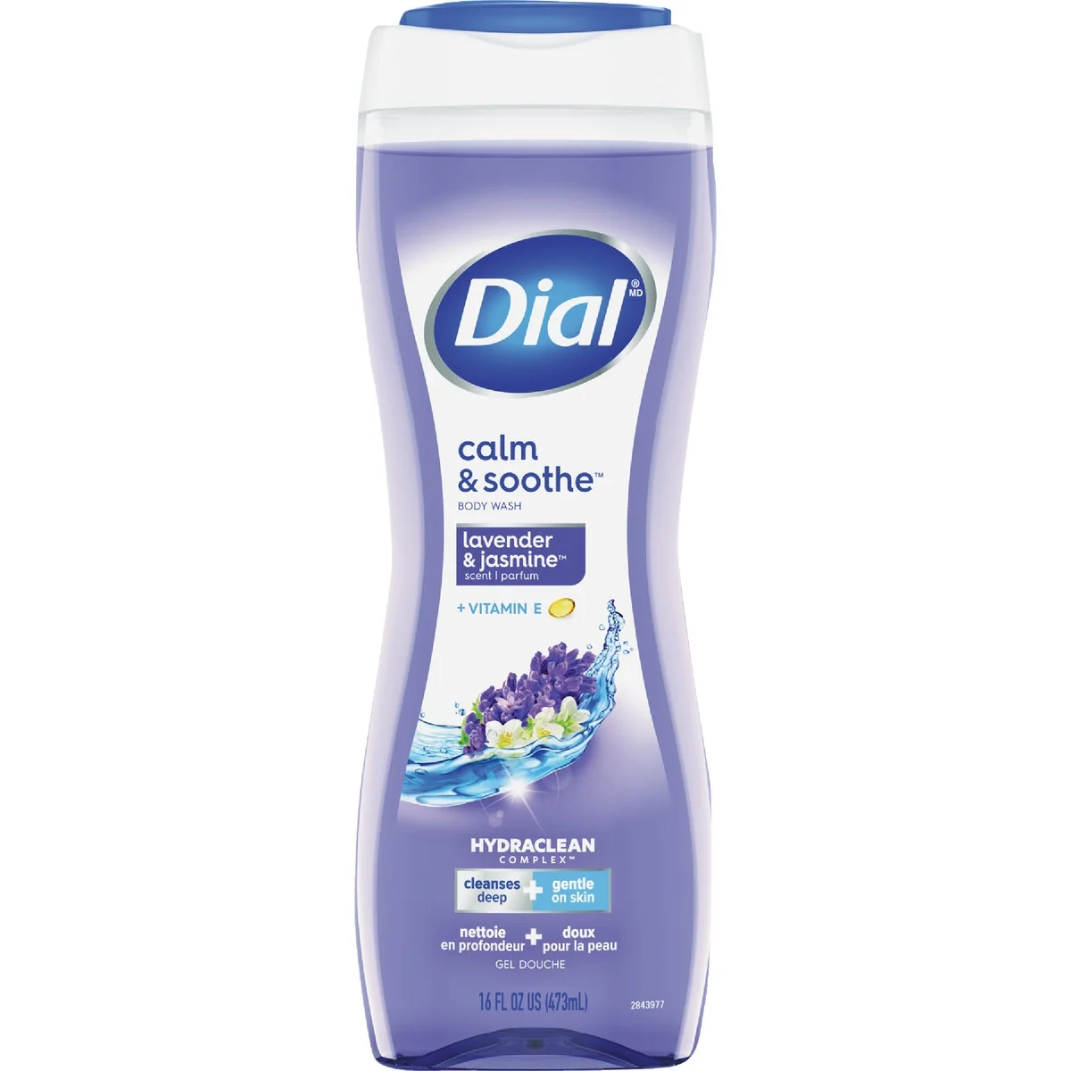 Versatile Dial 16 Oz. Calm Soothe Lavender Jasmine Scent Body Wash Advanced