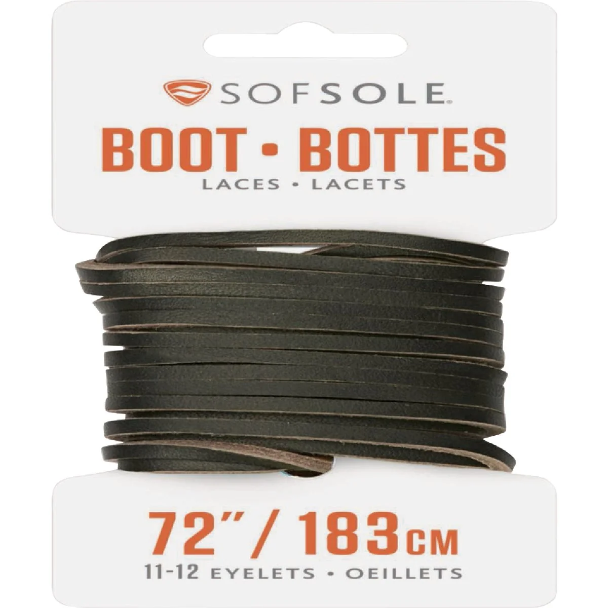 Sophisticated Sof Sole 72 in. Natural Boot Laces Sustainable