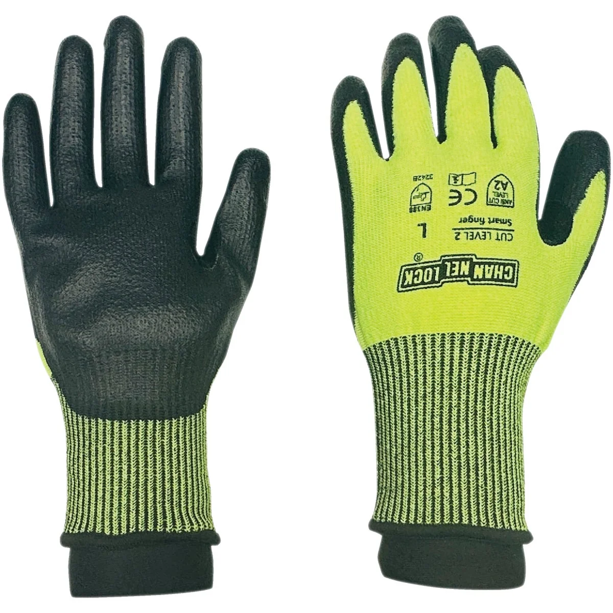 Original Channellock XL Cut Level 2 Hi-Vis Coated Glove High-Performance