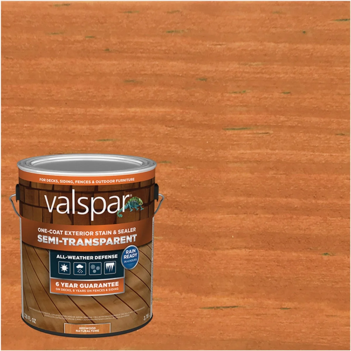Elegant Valspar Semi Transparent Deck Stain Redwood 1 Gal. Recyclable