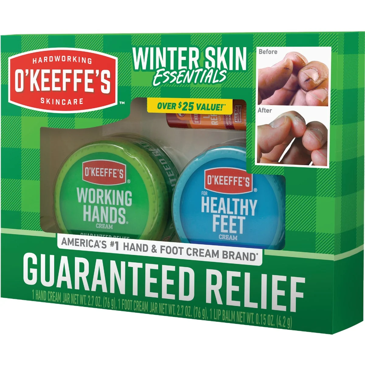 Enhanced O'Keeffe's Winter Skin Essentials Value Pack Smooth