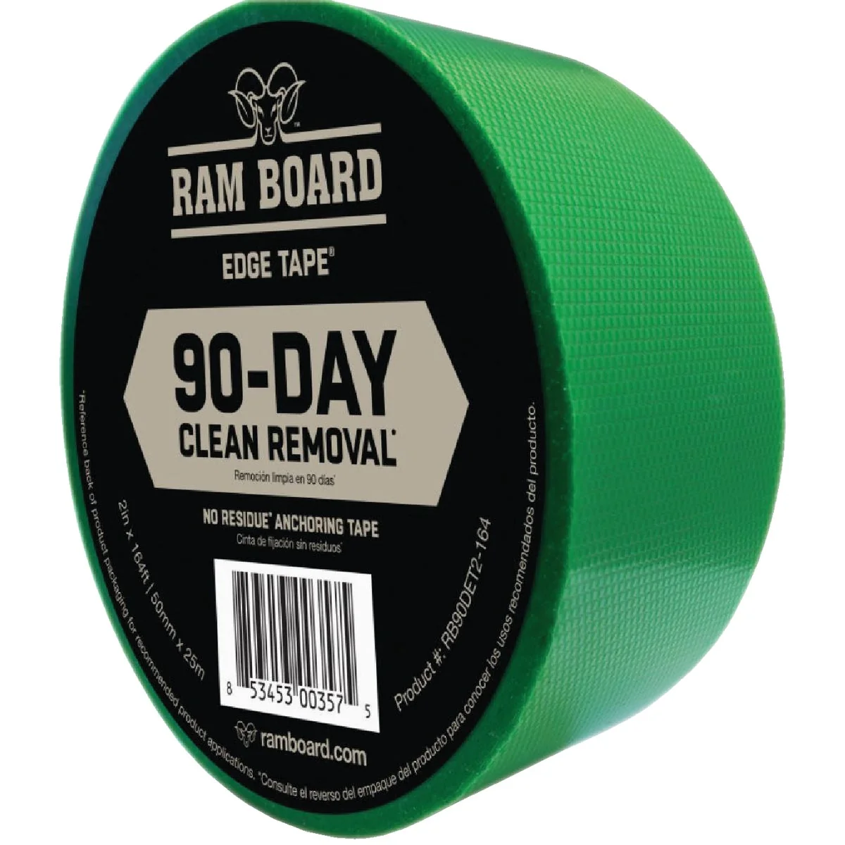 Contemporary Ram Board 2 In. W x 164 Ft. L 90-Day Clean Release Edge Floor Protection Tape Comfortable